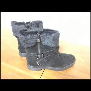 Ivanka trump black suede booties